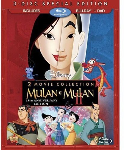 Mulan 1 & 2 15th Anniversary Edition, 2 Blu-rays + DVD