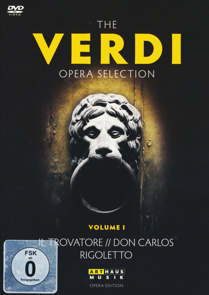 Various Artists - The Verdi Opera Selection Vol. 1 - Il Trovatore / Don Carlos / Rigoletto Arthaus Musik, 4 DVDs
