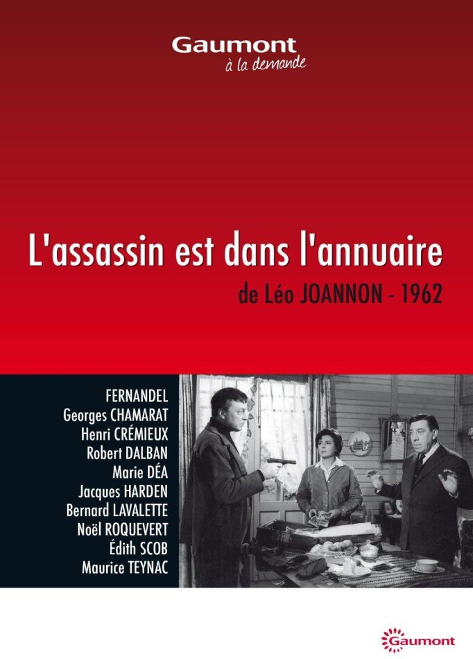 L'assassin est dans l'annuaire (1962) Collection Gaumont à la demande, n/b