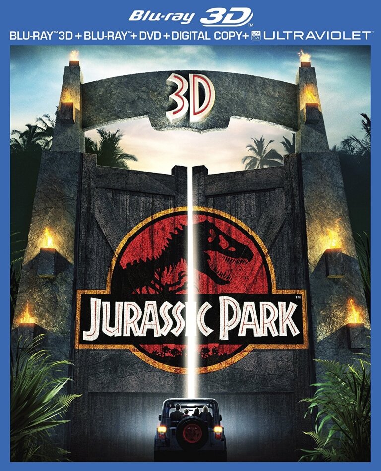 Jurassic Park (1993) Blu-ray 3D (+2D) + Blu-ray + DVD