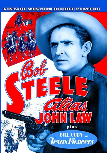 Vintage Western Double Feature - Alias John Law / Texas Pioneers s/w