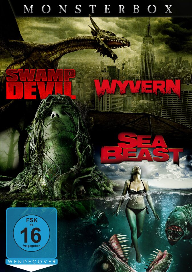 Swamp Devil / Wyvern / Sea Beast - Monsterbox 3 DVDs