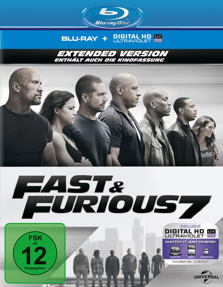 Fast & Furious 7 (2015) Extended Edition, Kinoversion
