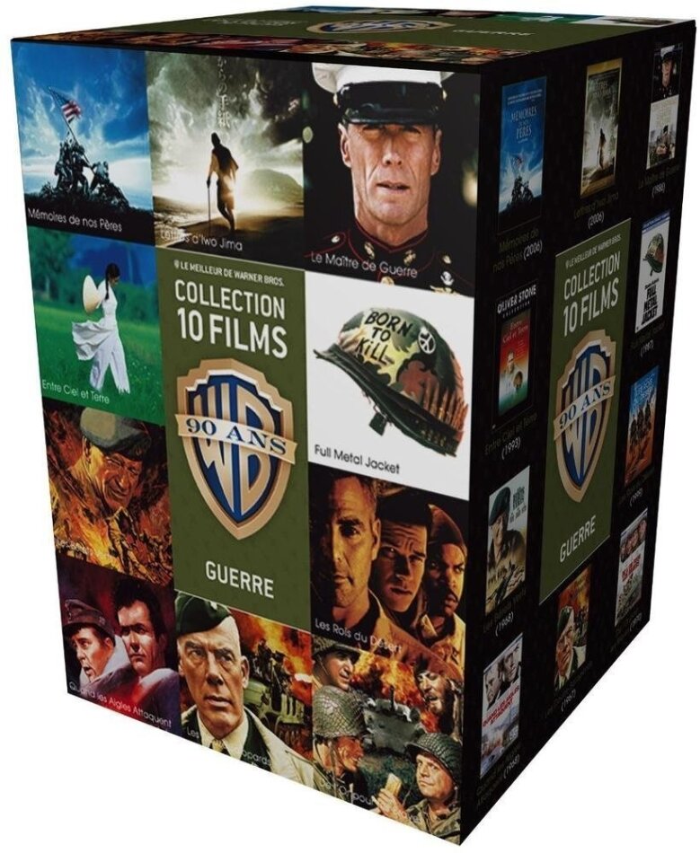 90 ans Warner - Collection 10 Films - Guerre avec 1 magnet 10 DVD