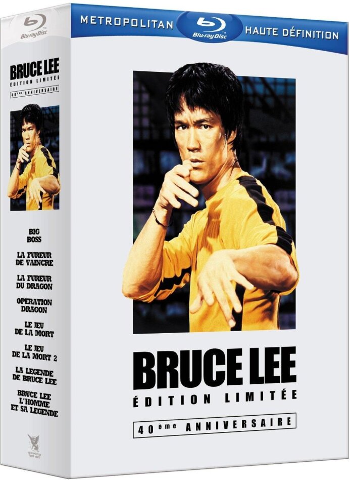Bruce Lee - L'intégrale Édition 40ème Anniversaire, 6 Blu-ray + DVD + Livre