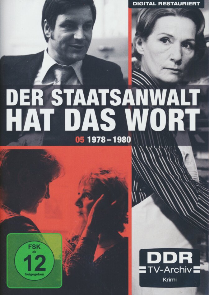Der Staatsanwalt hat das Wort - Box 5 DDR TV-Archiv, s/w, 4 DVDs