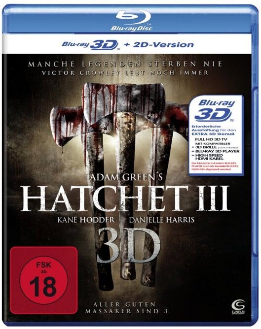 Hatchet 3 (2013) Blu-ray 3D + Blu-ray