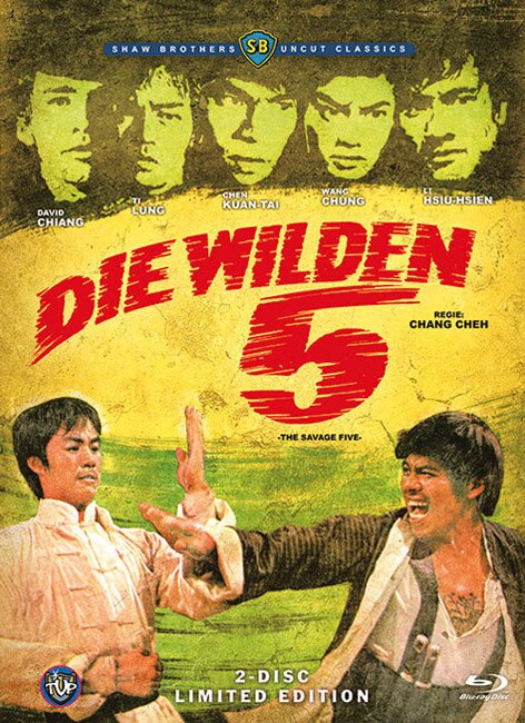 Die wilden 5 (1974) Shaw Brothers Uncut Classics, Limited Edition, Mediabook, Uncut, Blu-ray + DVD
