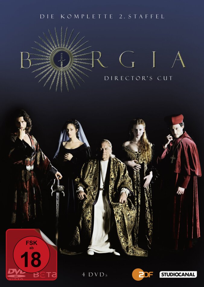 Borgia - Staffel 2 Director's Cut, 4 DVDs