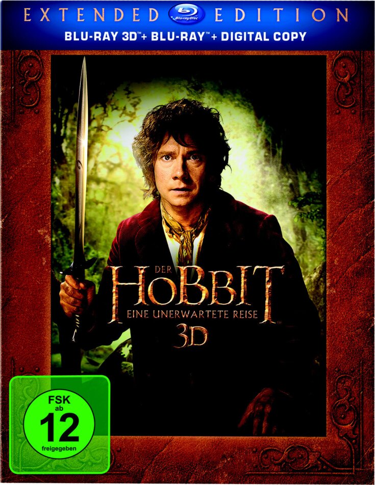 Der Hobbit - Eine unerwartete Reise (2012) Extended Edition, 5 Blu-ray 3D (+2D)
