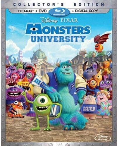 Monsters University (2013) Collector's Edition, 3 Blu-rays + DVD