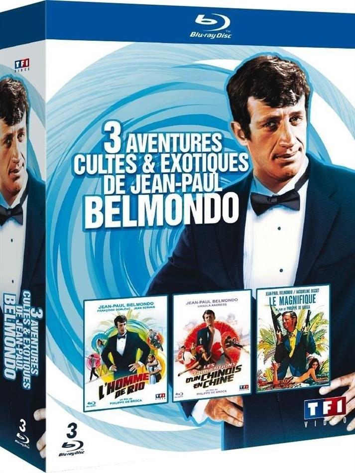 3 films cultes de Belmondo - Les tribulations d`un chinois en Chine / L`homme de Rio / Le magnifique