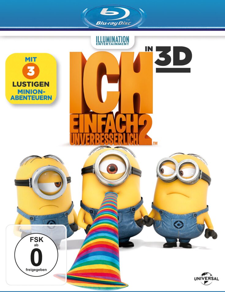 Ich - Einfach Unverbesserlich 2 (2013) Blu-ray 3D + Blu-ray