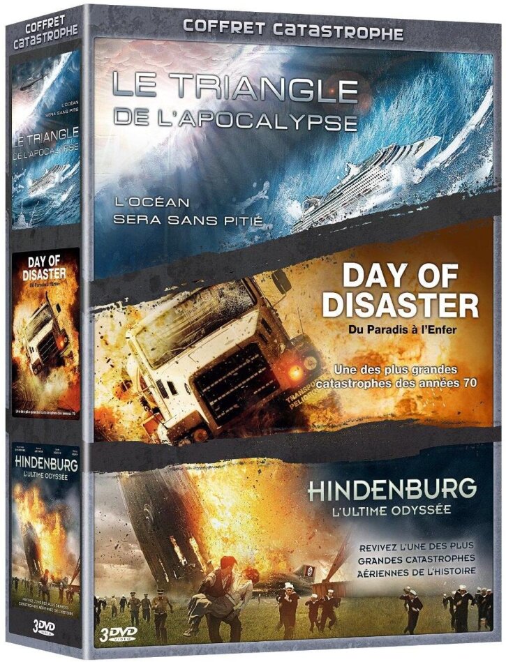 Coffret Catastrophe - Le Triangle de l'Apocalypse / Day of Disaster / Hindenburg 3 DVD