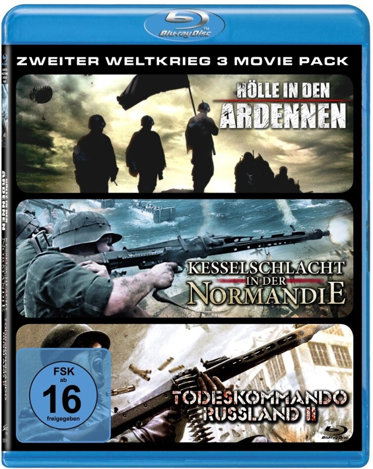 Hölle in den Ardennen/Kesselschlacht in der Normandie/Todeskommando Russland 2 - Zweiter Weltkrieg 3 Movie Pack