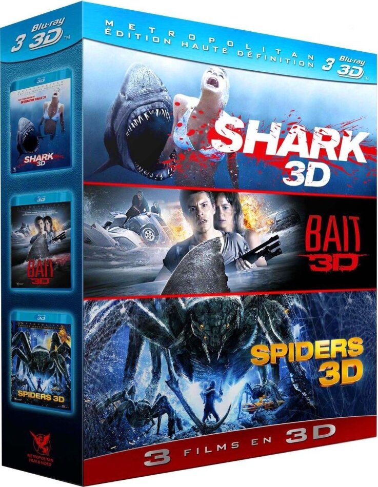 Shark 3D / Bait 3D / Spiders 3 Blu-ray 3D (+2D)