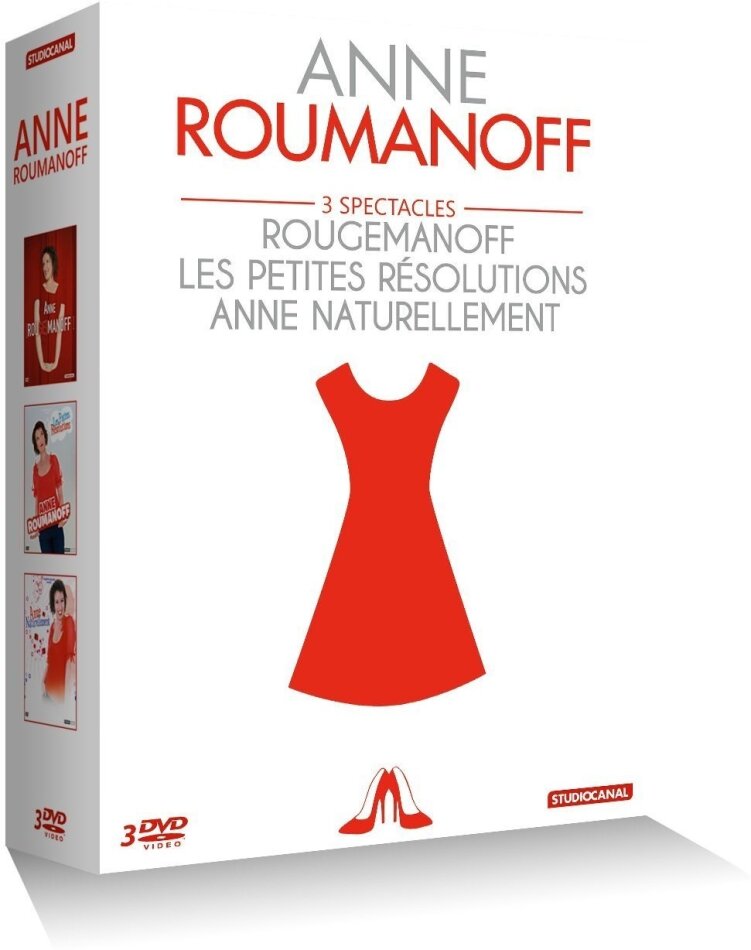 Anne Roumanoff - 3 spectacles - Rougemanoff / Les petites résolutions / Anne naturellement 3 DVDs