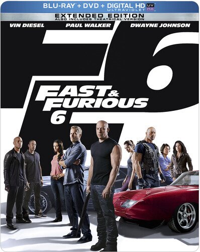 Fast & Furious 6 - Fast & Furious 6 (2PC) (W/DVD) (2013) Extended Edition, Steelbook, Blu-ray + DVD