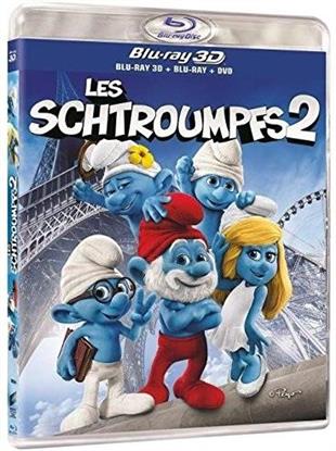 Les Schtroumpfs 2 (2013) Blu-ray 3D (+2D) + 2 Blu-ray + DVD