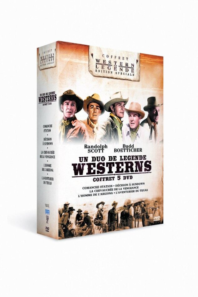 Randolph Scott / Budd Boetticher - Un due de légende Westerns 5 DVDs