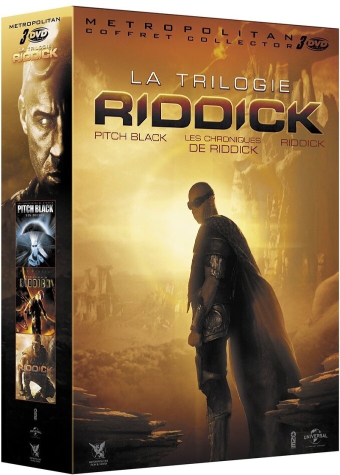 Riddick - La Trilogie - Pitch Black / Les Chroniques de Riddick / Riddick 3 DVDs