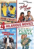 4 Hilarious Movies - Stir Crazy / Blind Date / Armed and Dangerous / Funny Money 4 DVDs