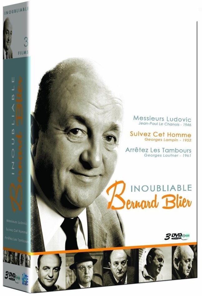 Bernard Blier - Messieurs Ludovic / Suivez cet homme / Arrêtez les tambours s/w, 3 DVDs