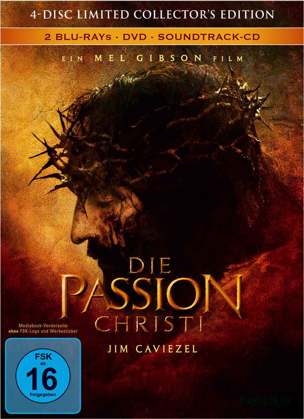 Die Passion Christi (2004) Limited Edition, Mediabook, 2 Blu-rays + DVD + CD