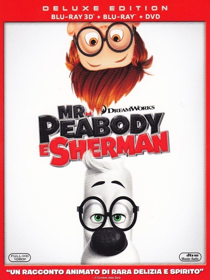 Mr. Peabody e Sherman (2014) Blu-ray 3D + Blu-ray + DVD