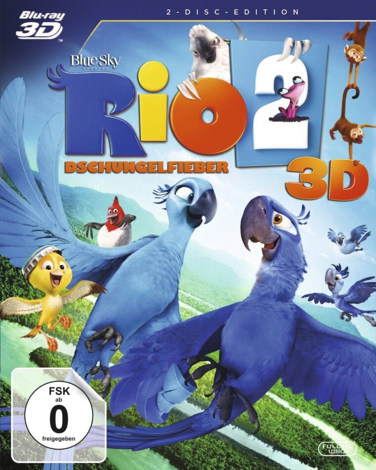 Rio 2 - Dschungelfieber (2014) Blu-ray 3D + Blu-ray