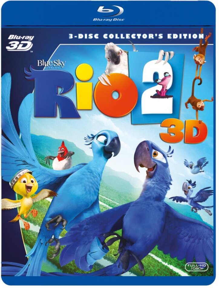 Rio 2 (2014) Blu-ray 3D + Blu-ray + DVD