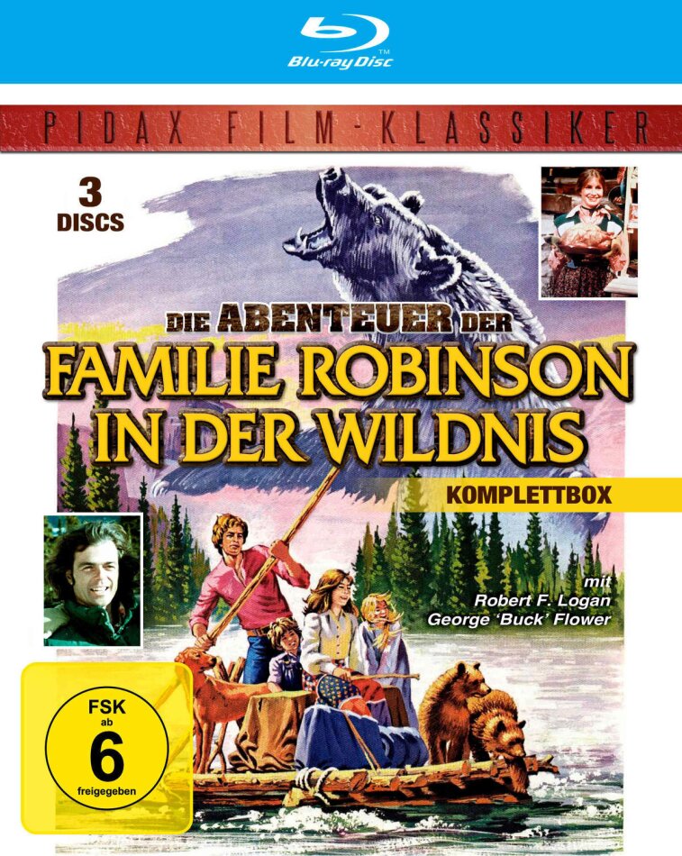 Die Abenteuer der Familie Robinson in der Wildnis - Komplettbox Pidax Film-Klassiker, 3 Blu-rays