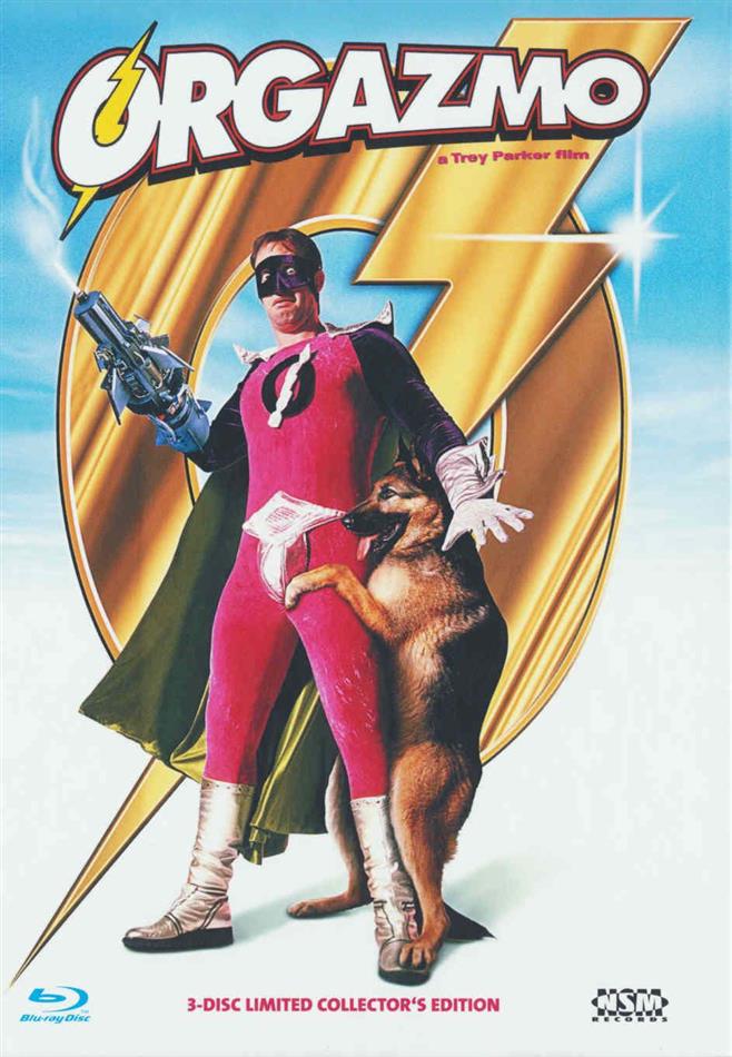 Orgazmo (1997) Cover B, Collector's Edition, Limited Edition, Mediabook, Uncut, Blu-ray + 2 DVDs