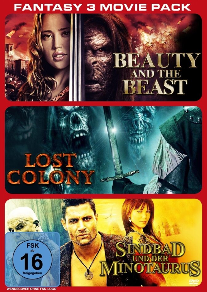 Beauty and the beast / Lost Colony / Sindbad und der Minotaurus - Fantasy 3 Movie Pack