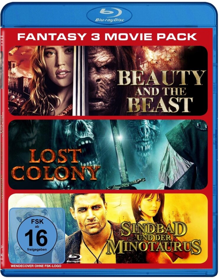 Beauty and the Beast / Lost Colony / Sindbad und der Minotaurus - Fantasy 3 Movie Pack