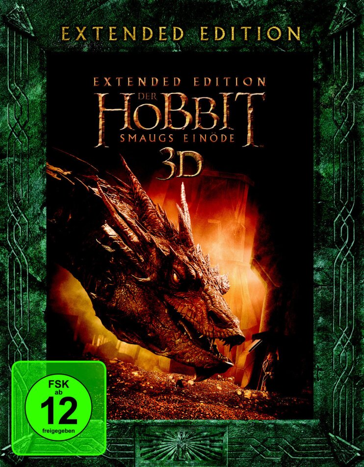 Der Hobbit 2 - Smaugs Einöde (2013) Extended Edition, 5 Blu-ray 3D (+2D)