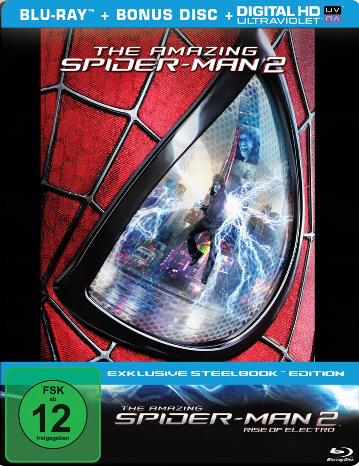The Amazing Spider-Man 2 - Rise of Electro (2014) Steelbook, 2 Blu-rays
