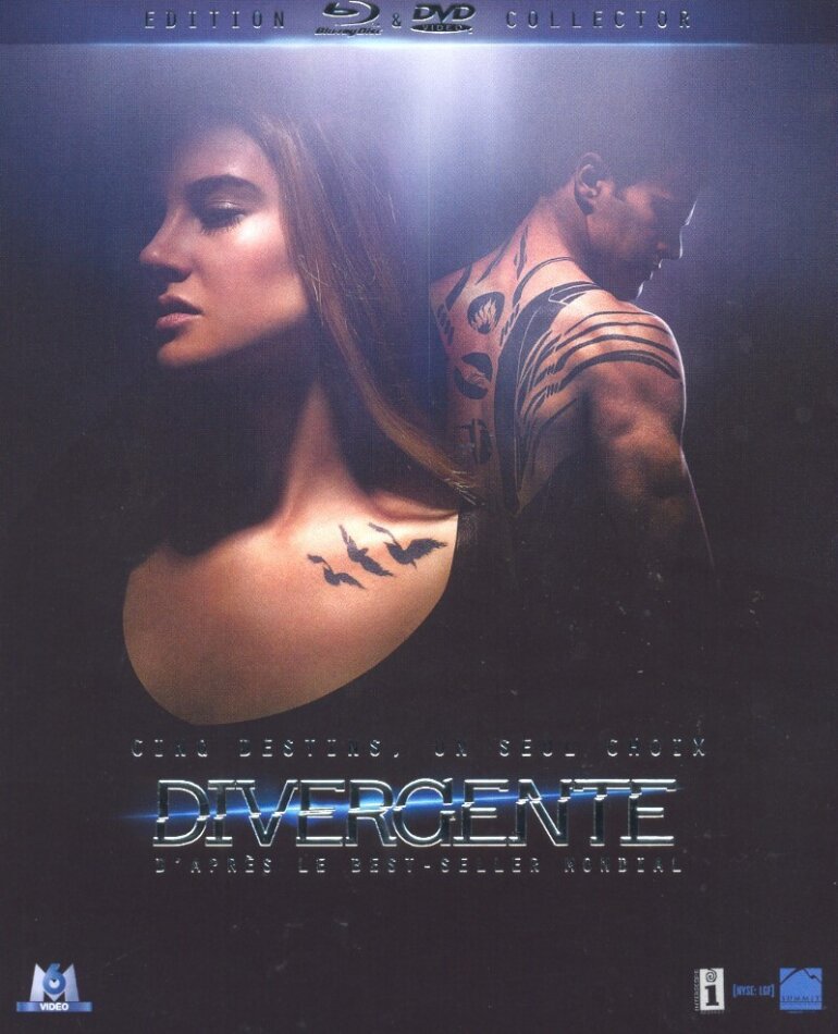 Divergente (2014) Collector's Edition, Blu-ray + 2 DVDs