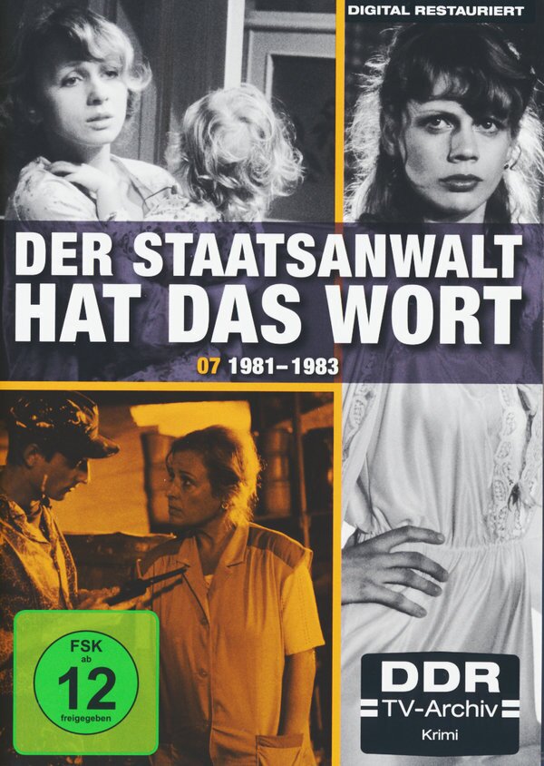 Der Staatsanwalt hat das Wort - Box 7 DDR TV-Archiv, s/w, 4 DVDs