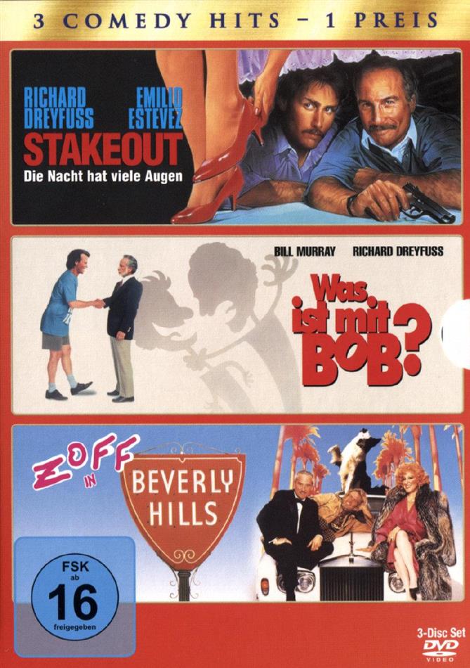 Stakeout / Was ist mit Bob? / Zoff in Beverly Hills 3 DVDs