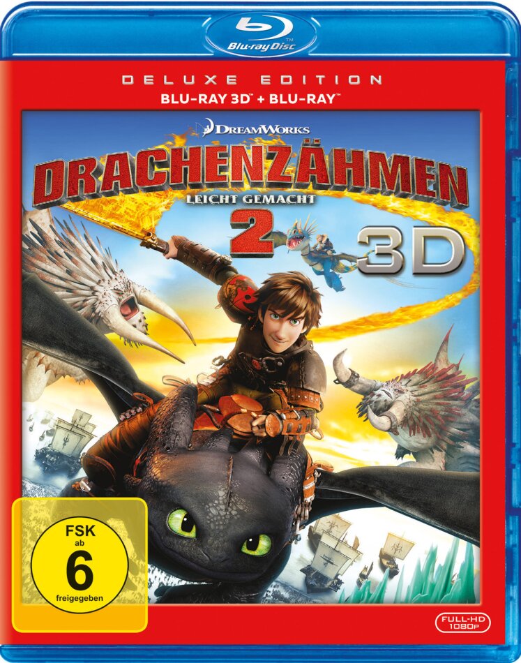 Drachenzähmen leicht gemacht 2 (2014) Deluxe Edition, Blu-ray 3D + Blu-ray