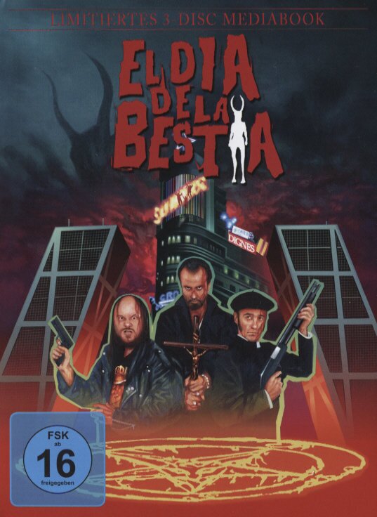 El Dia de la Bestia (1995) Cover B, Édition Limitée, Mediabook, Uncut, Blu-ray + 2 DVD