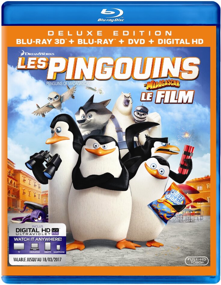 Les Pingouins de Madagascar (2014) Blu-ray 3D (+2D) + DVD