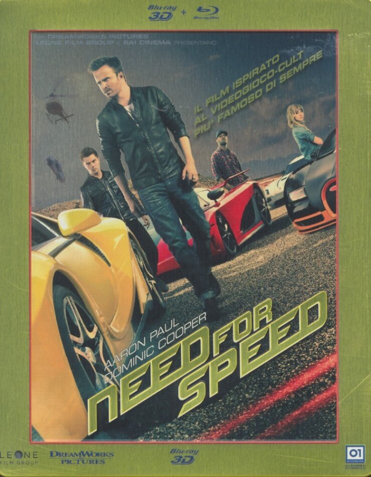 Need for Speed (2014) Steelbook, Blu-ray 3D + Blu-ray