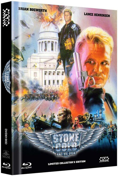 Stone Cold - Kalt wie Stein - Cover D (1991) Limited Edition, Mediabook, Blu-ray + 2 DVDs