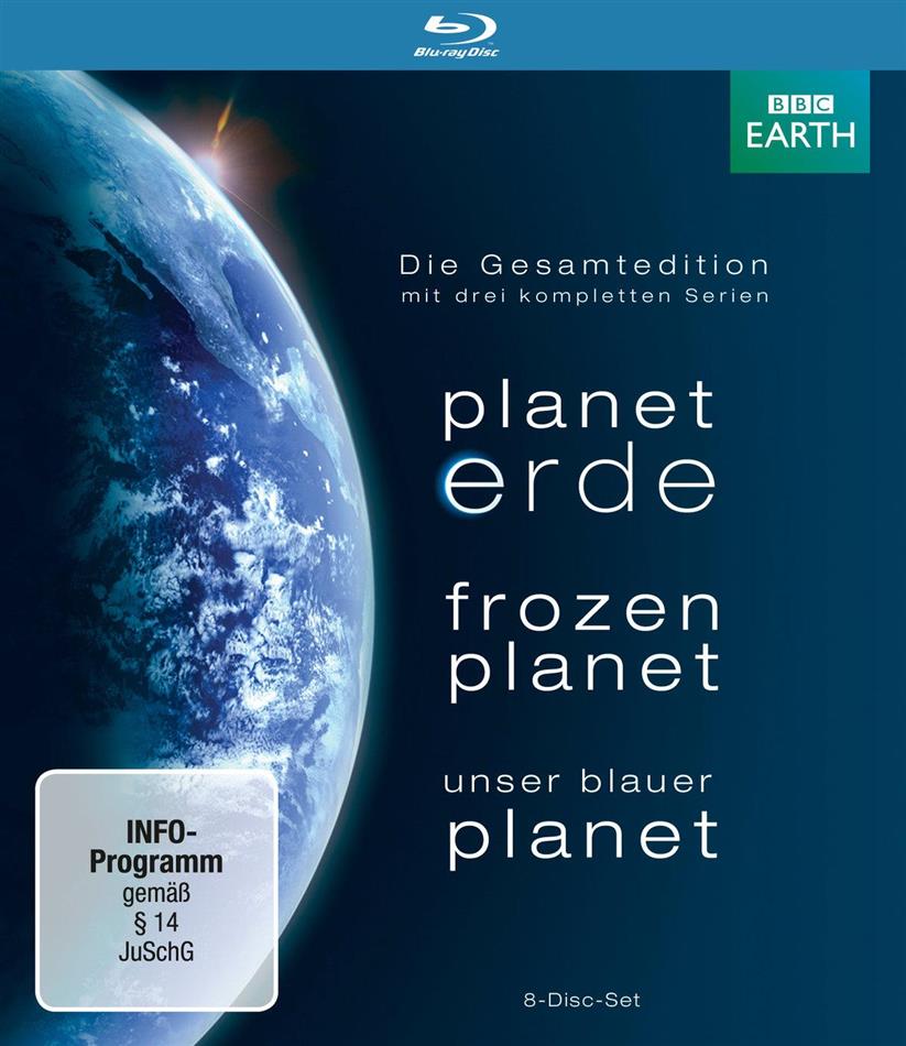 Planet Erde / Frozen Planet / Unser blauer Planet BBC Earth, Die Gesamtedition, 8 Blu-rays