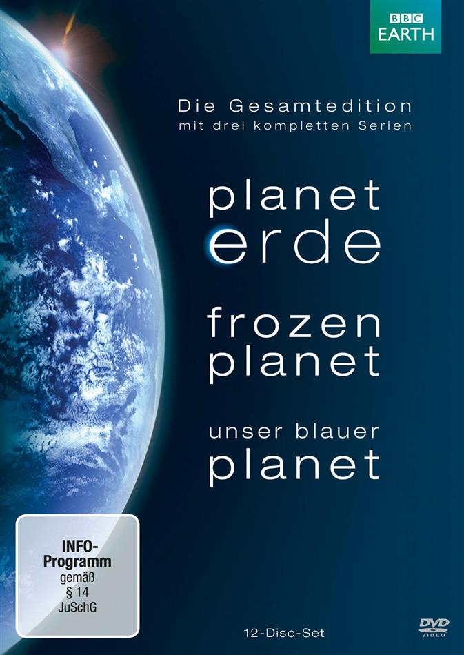 Planet Erde / Frozen Planet / Unser blauer Planet BBC Earth, Die Gesamtedition, 12 DVDs