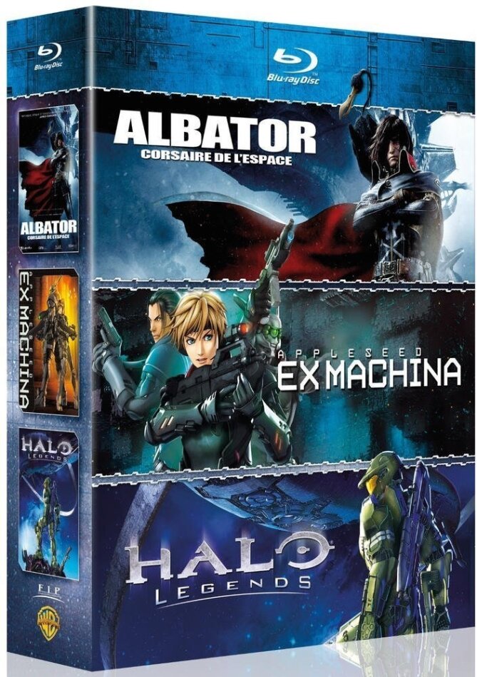 Albator - Corsaire de l'espace (2013) / Appleseed Ex Machina / Halo Legends 3 Blu-rays