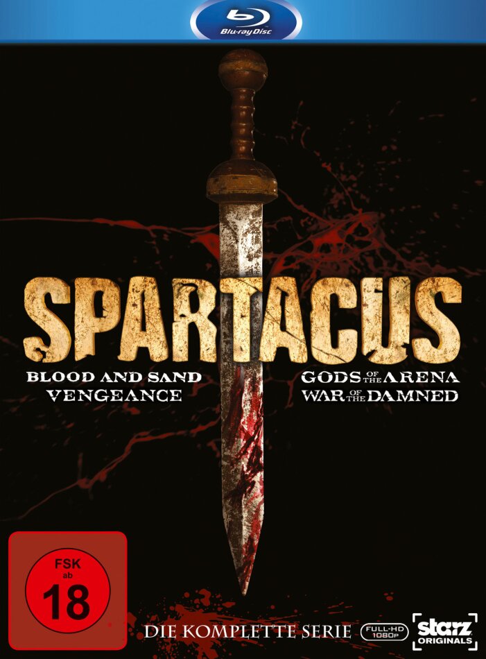 Spartacus - Blood and Sand / Gods of the Arena / Vengeance / War of the Damned - Die komplette Serie 15 Blu-rays