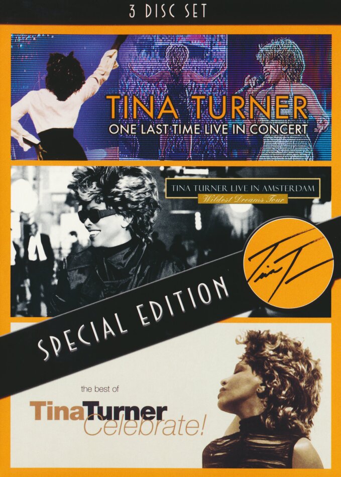 Tina Turner - One Last Time / Celebrate! / Live In Amsterdam 3 DVDs